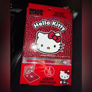 Hello Kitty Eyeshadow Palette With Mirror 8 Shades Sanrio Townley Girl NIB